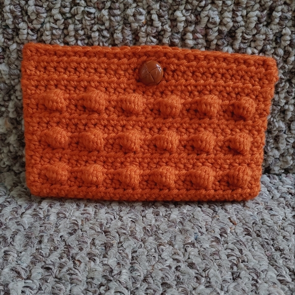 π SOLD! Pumpkin Puffs Crocheted Bag - Picture 2 of 7